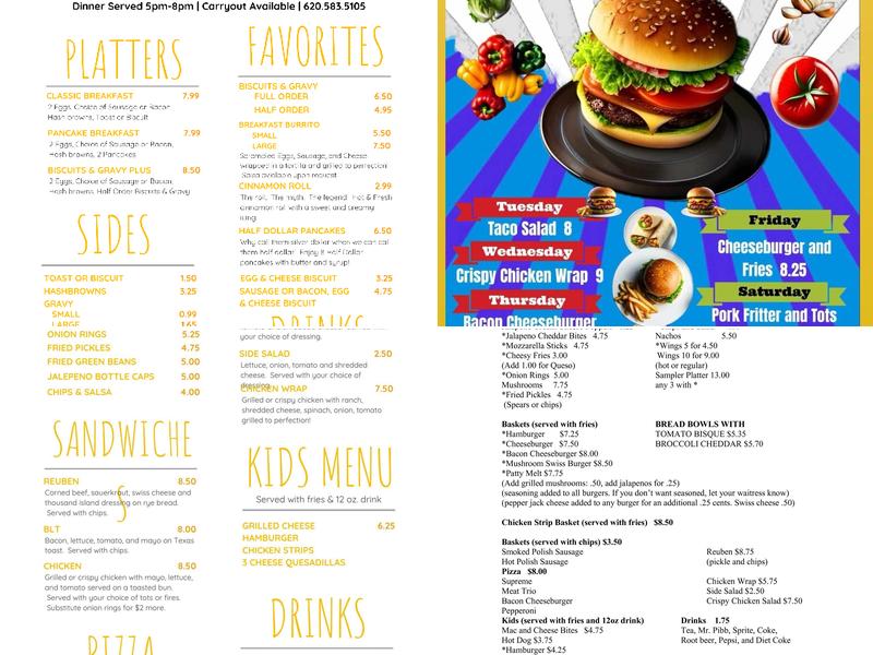 Half Dollar Menu