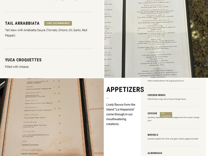Gary's Restaurant and Bar Menu