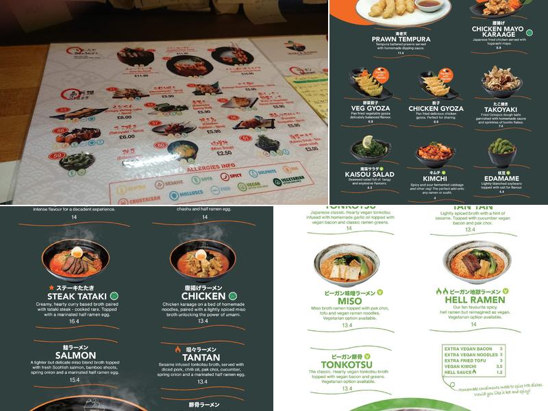 Maki & Ramen Menu