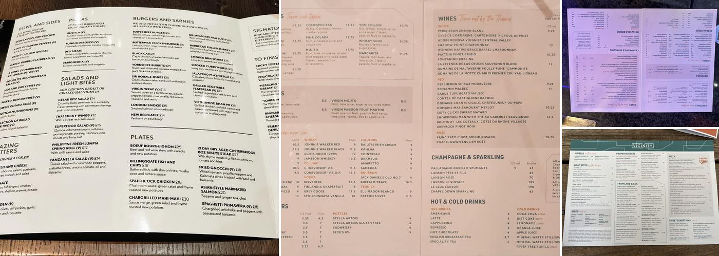 Vicinity Menu