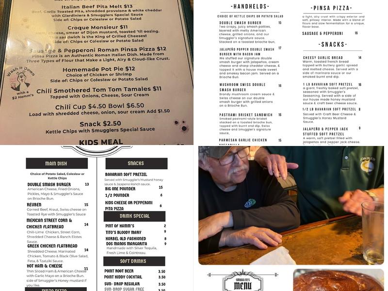 Smugglers Menu