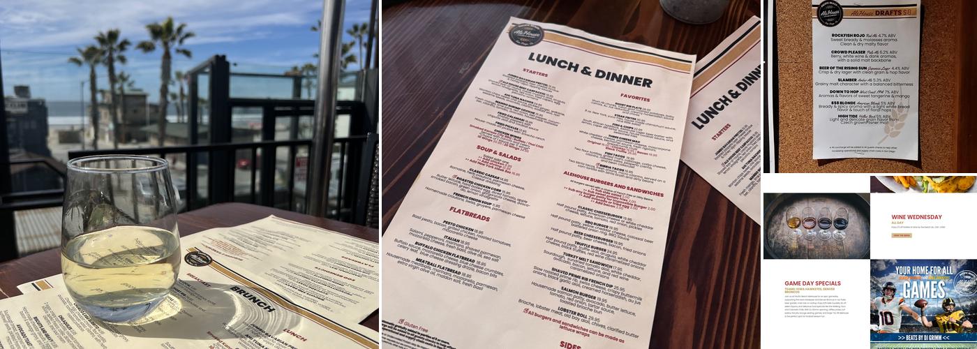Pacific Beach AleHouse Menu