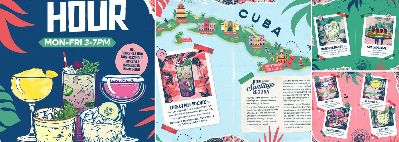 Revolución de Cuba Manchester Menu