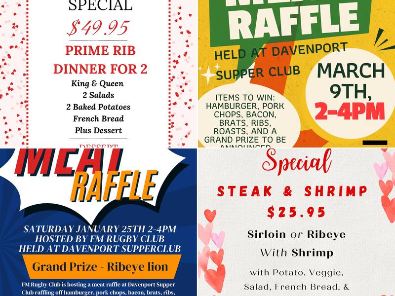 Davenport Supper Club & Lounge Menu