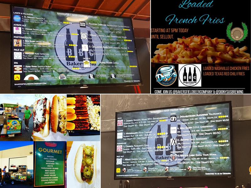 Bakersfield Beer Company Menu