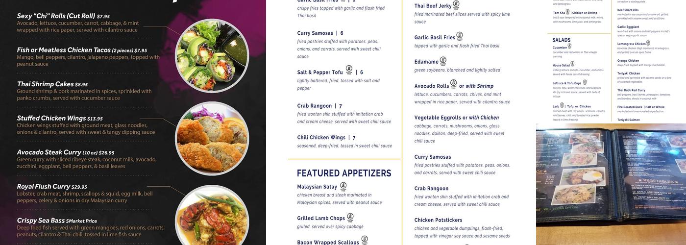 SATAY Thai Bistro & Bar Menu