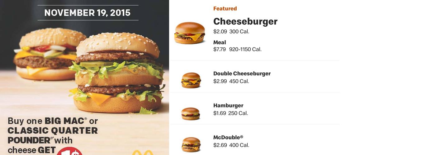 McDonald's Menu