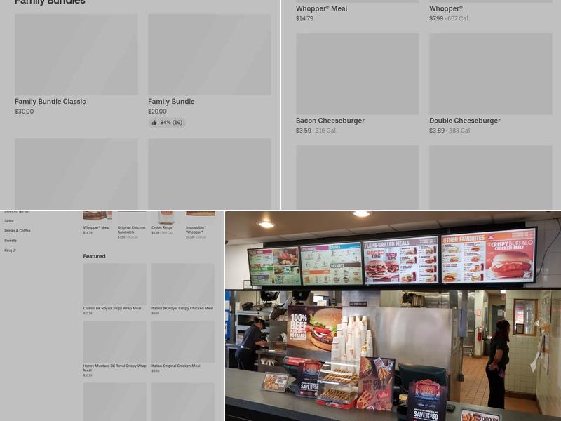 Burger King Menu