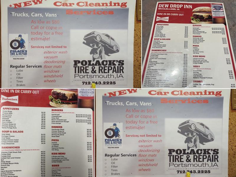 Dew Drop Inn Menu