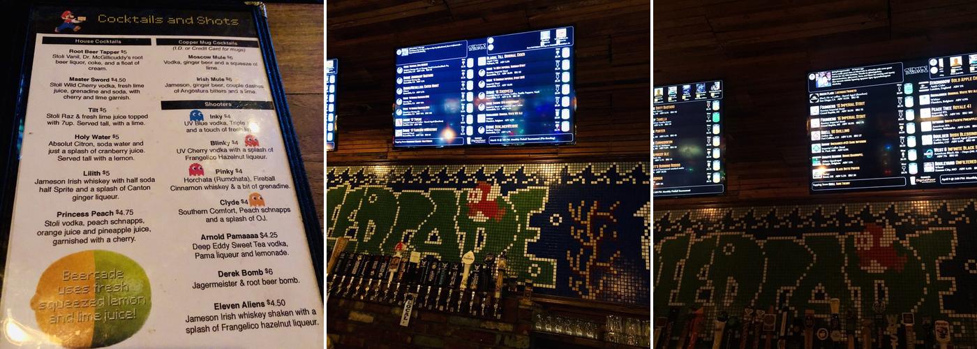 Beercade Menu