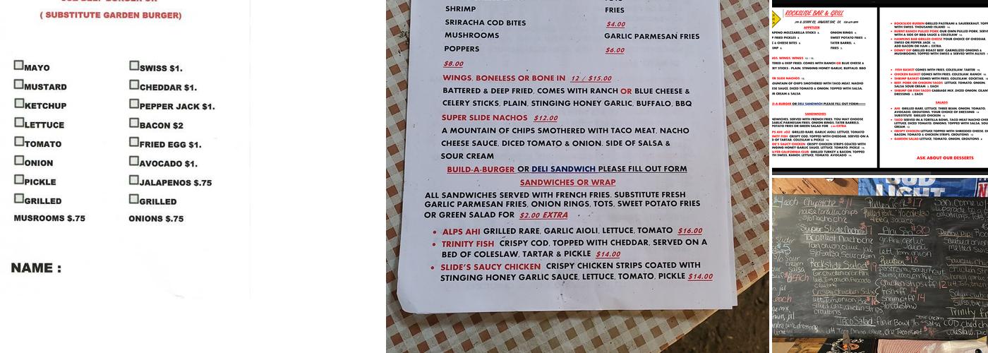 The Rock Slide Bar & Grill Menu