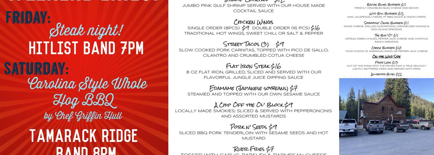 Prichard Tavern Menu