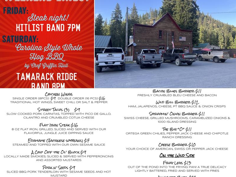 Prichard Tavern Menu