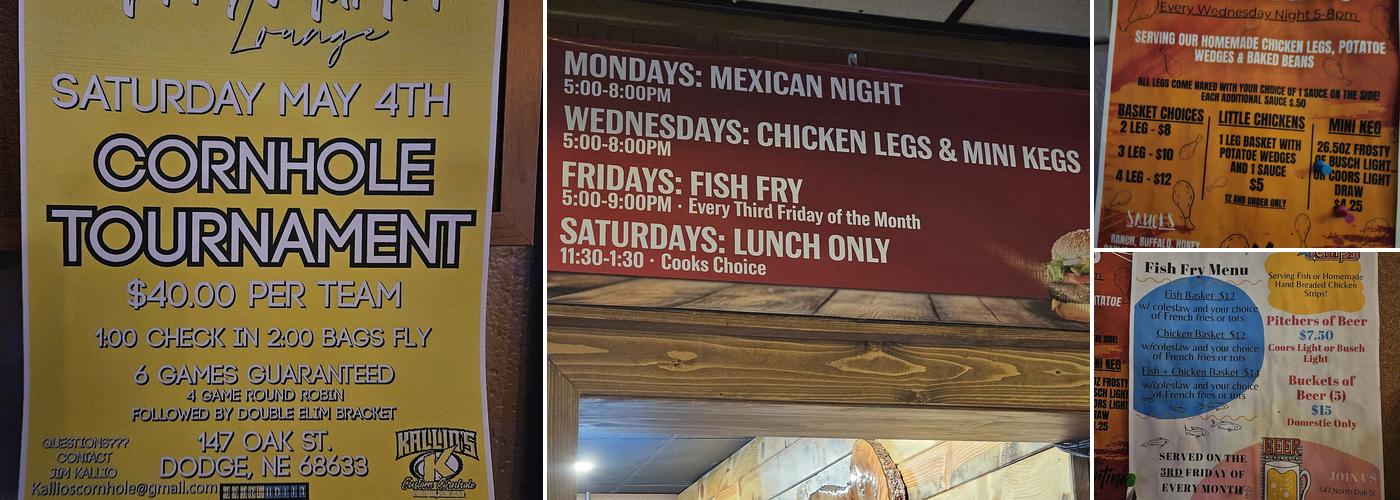 Merry Martini Lounge Menu