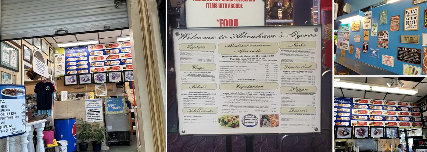 Abraham's Gyros Menu