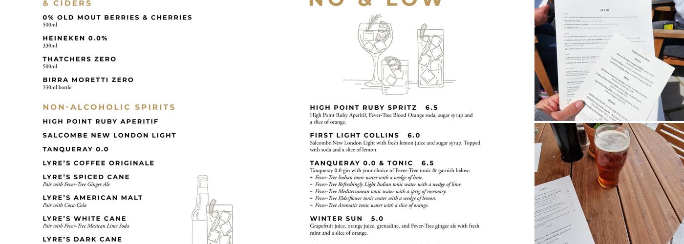 Masons Arms, Branscombe Menu