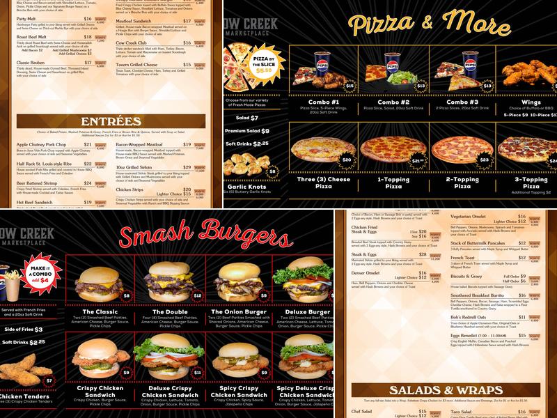 Steelhead Lounge Menu