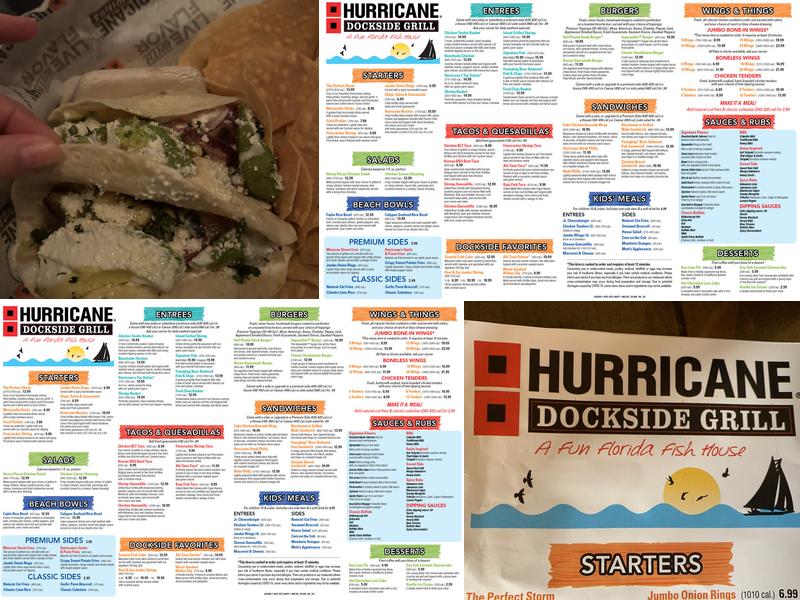 Hurricane Grill & Wings-Boynton Beach Menu