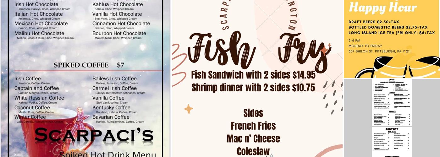 Scarpaci's Menu