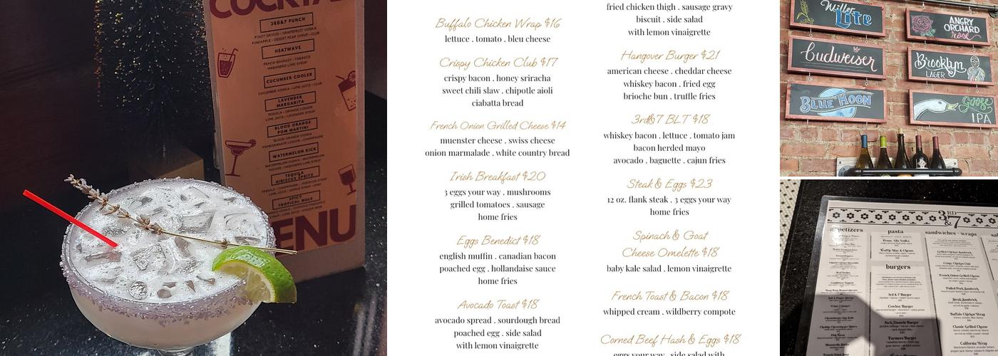 Third & Seven Menu