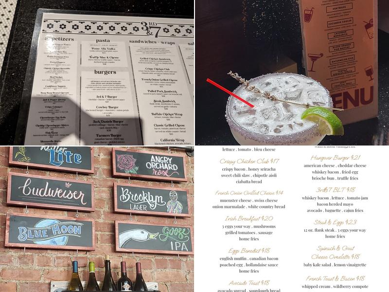 Third & Seven Menu