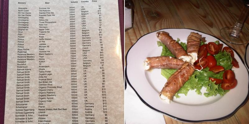 Draft Barn Menu