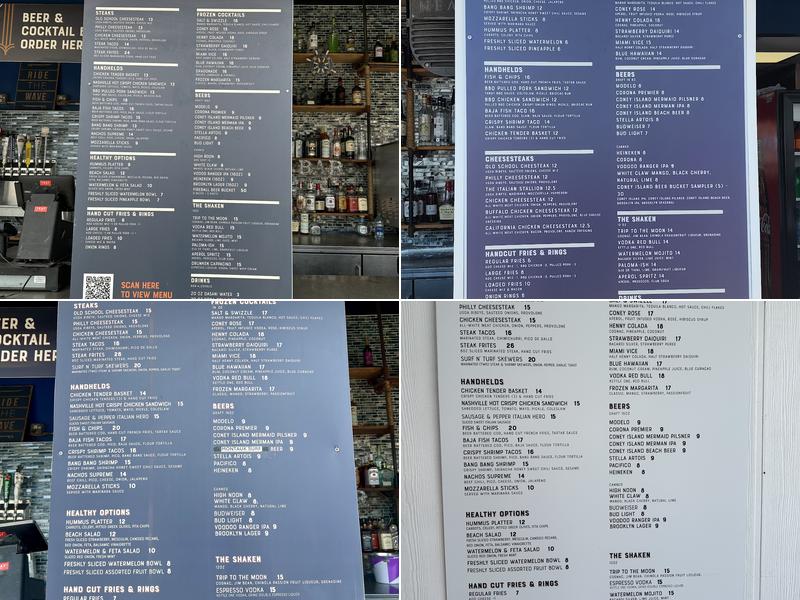 Salt & Sizzle Menu