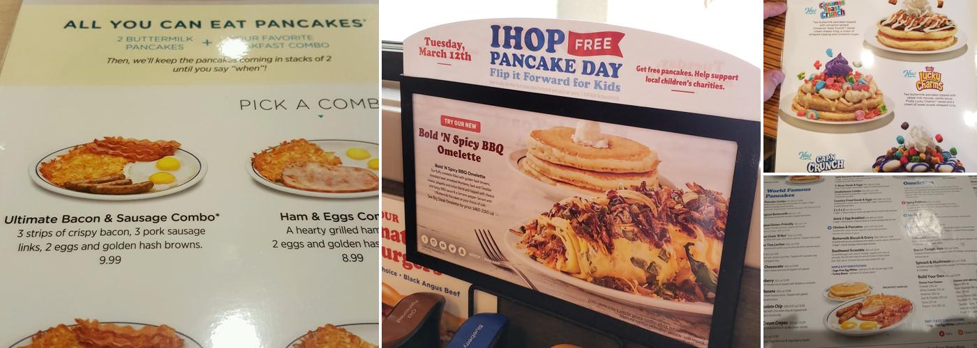 IHOP Menu
