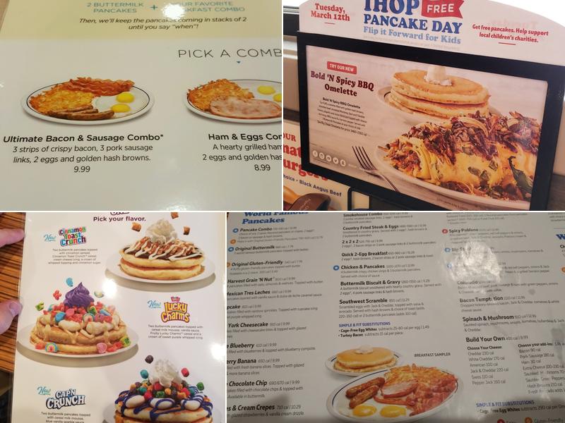 IHOP Menu