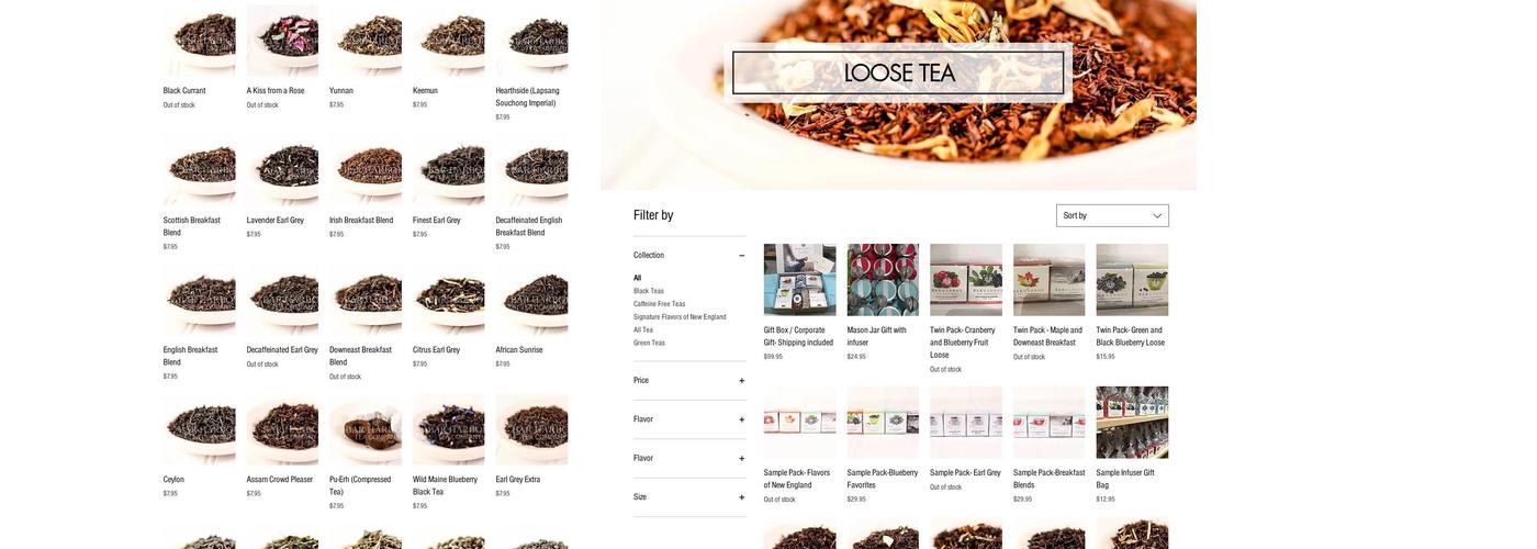 Bar Harbor Tea Company Menu