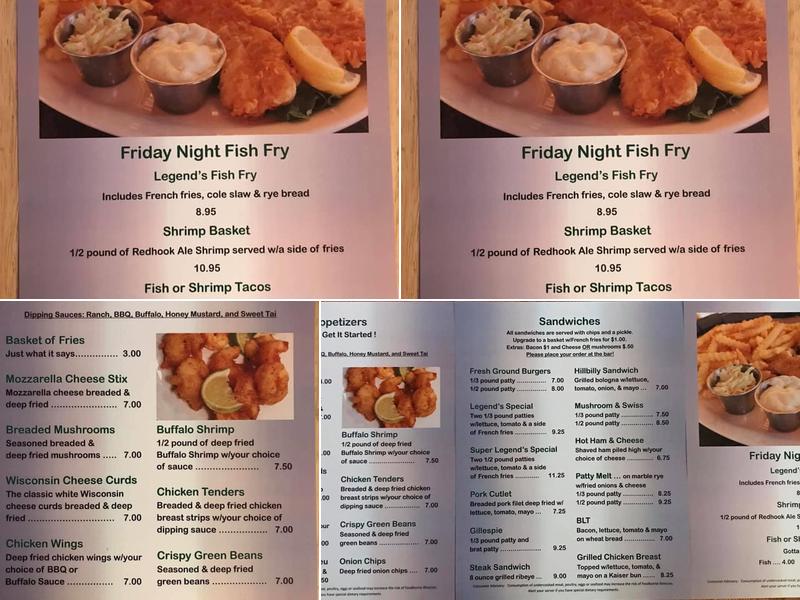 Legends of the North Menu