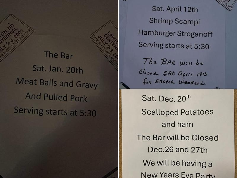 The Bar Menu