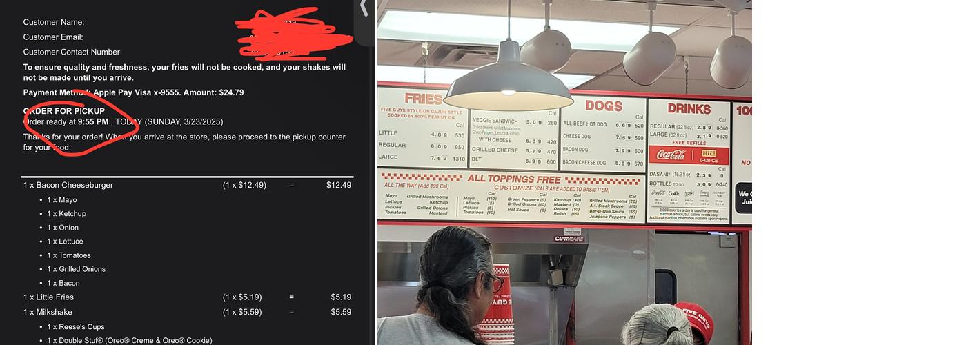 Five Guys Menu