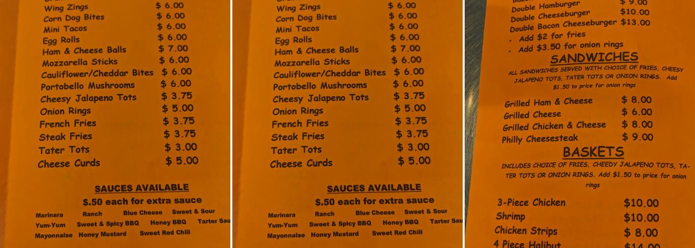 GreaseZerks Menu