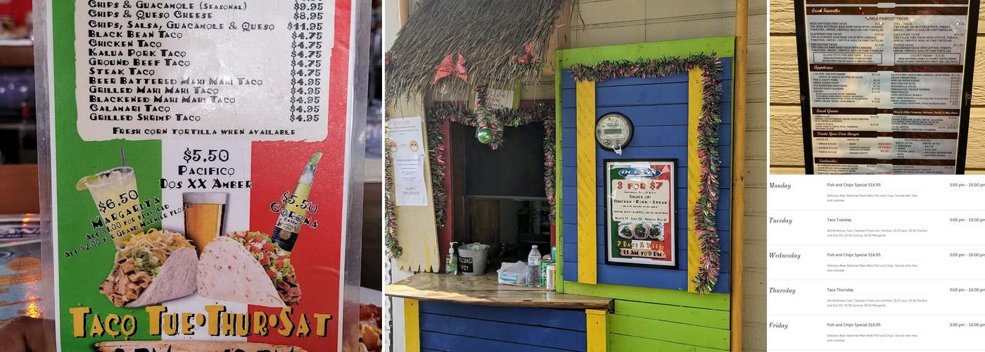 Oceans Sports Bar & Grill Menu