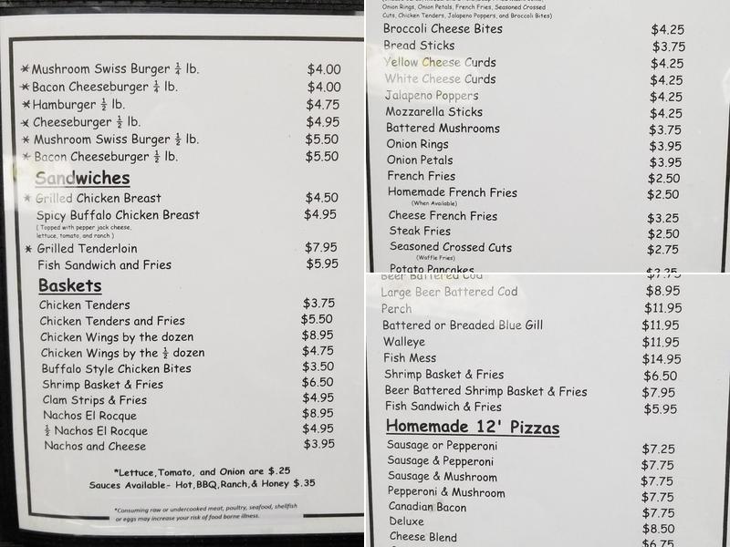 8-Hi Club Menu