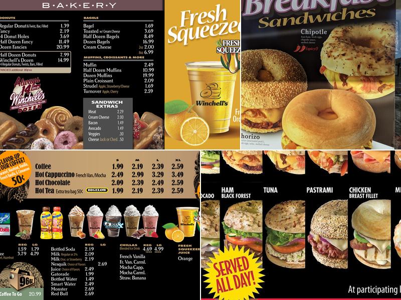 Winchell's Menu