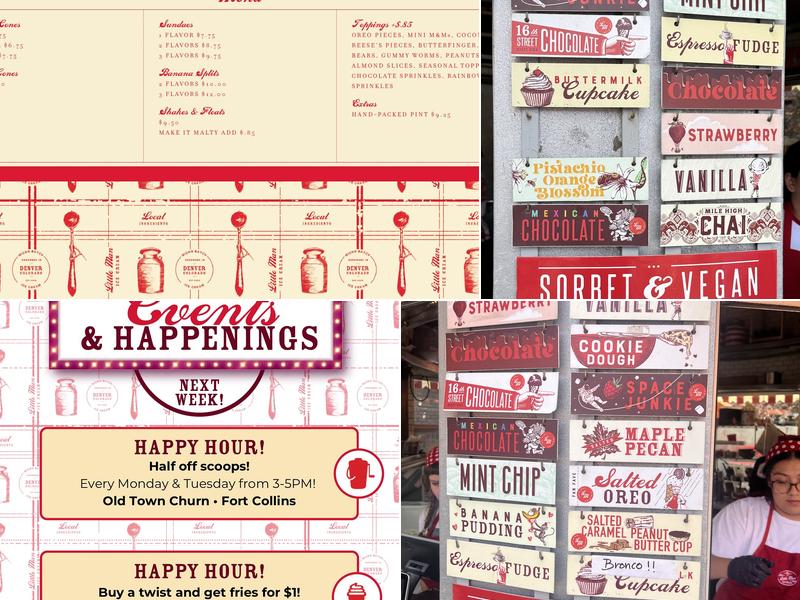 Little Man Ice Cream Menu