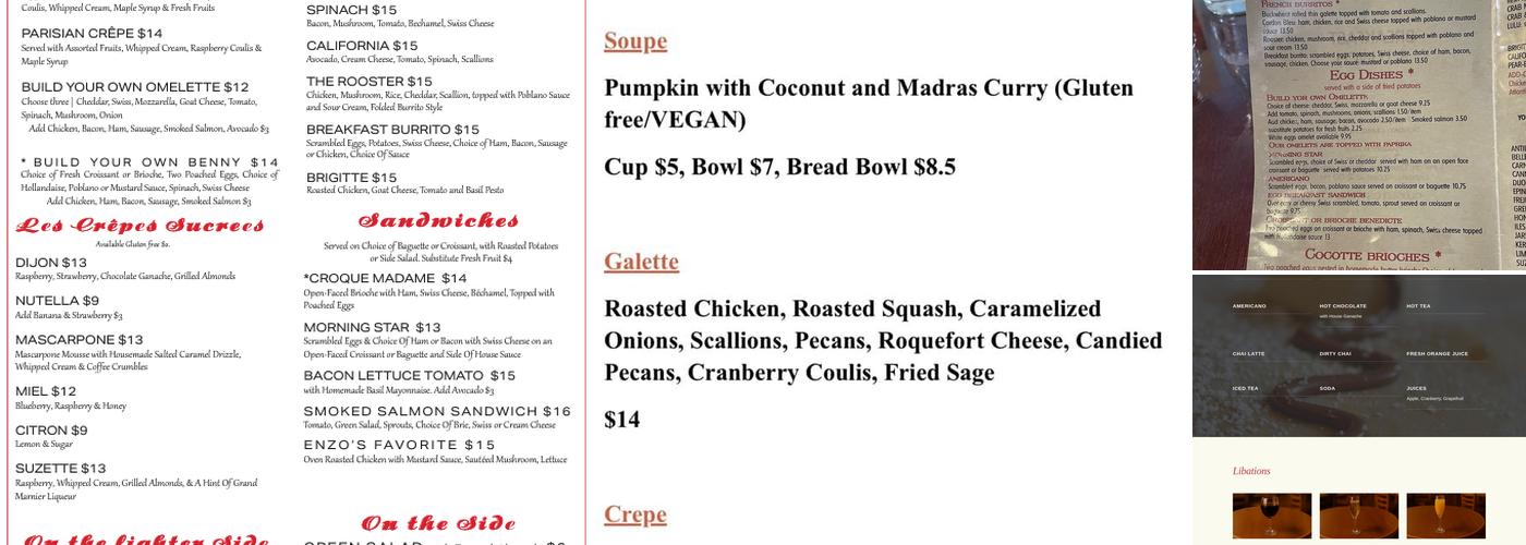 La Creperie & French Bakery Menu