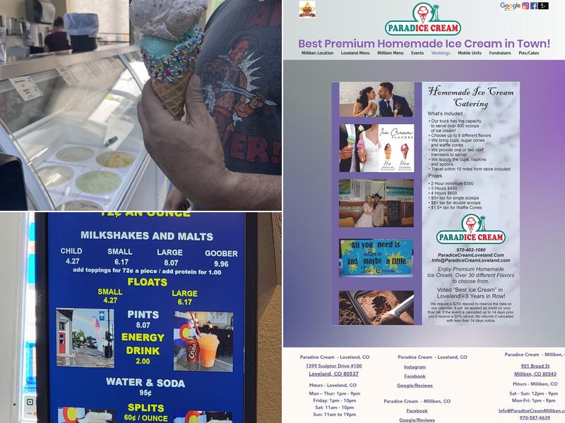 Goobers is now Paradice Cream of Milliken Menu