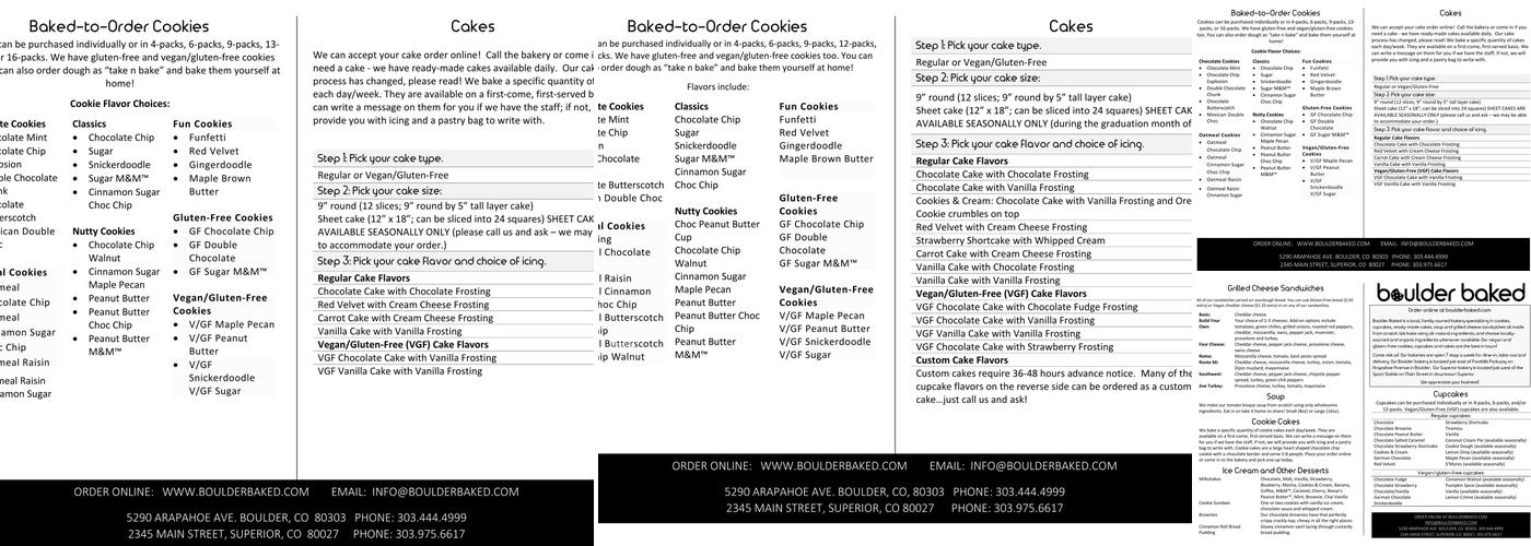 Boulder Baked Menu