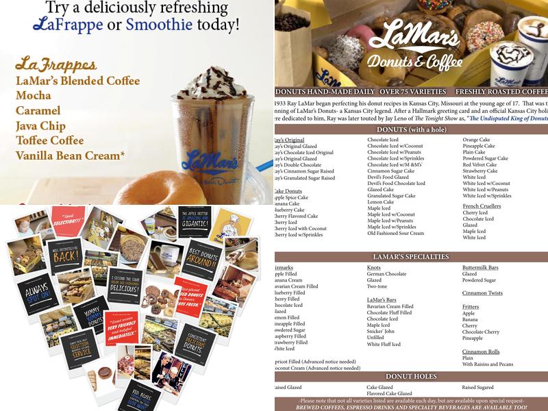LaMar's Donuts and Coffee Menu