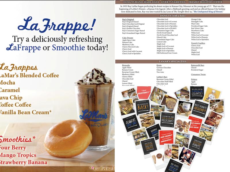 LaMar's Donuts and Coffee Menu