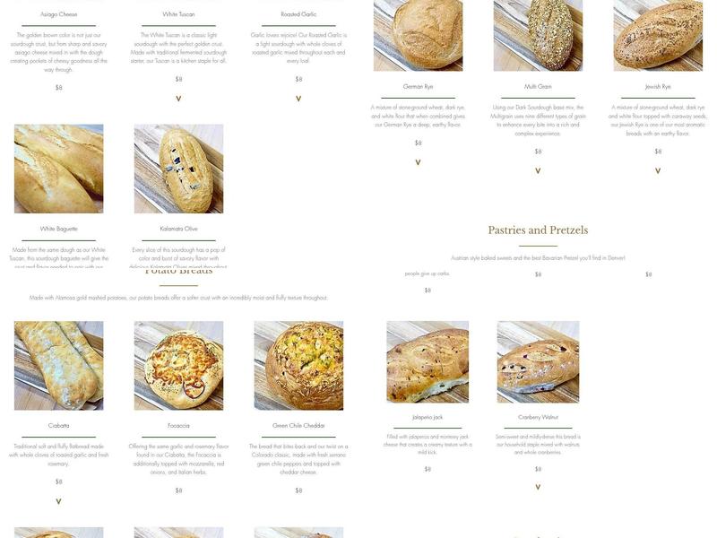 Styria Bakery II Menu