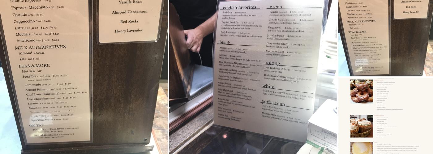 Devil's Food Bakery Menu