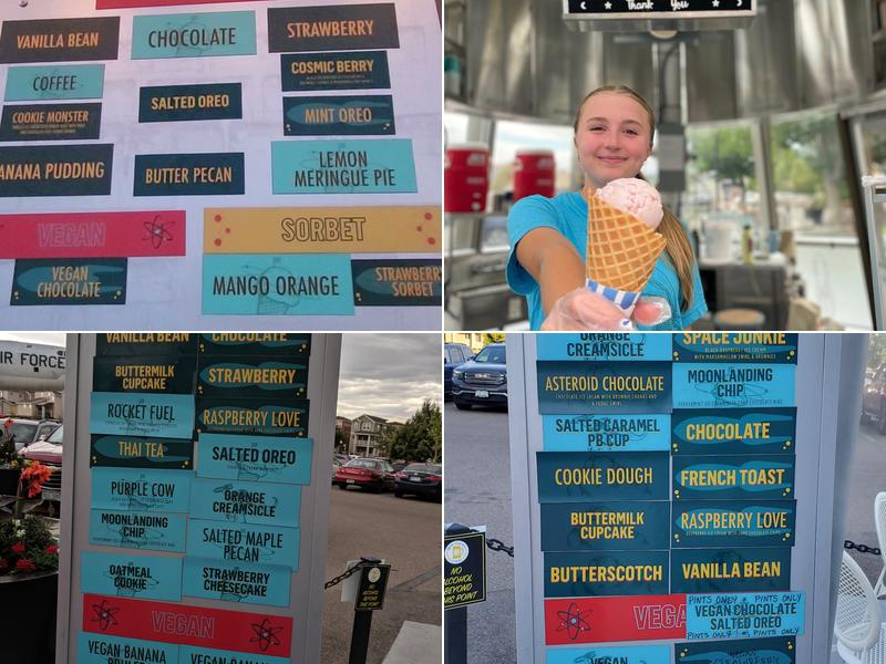 Rocket Ice Cream Menu