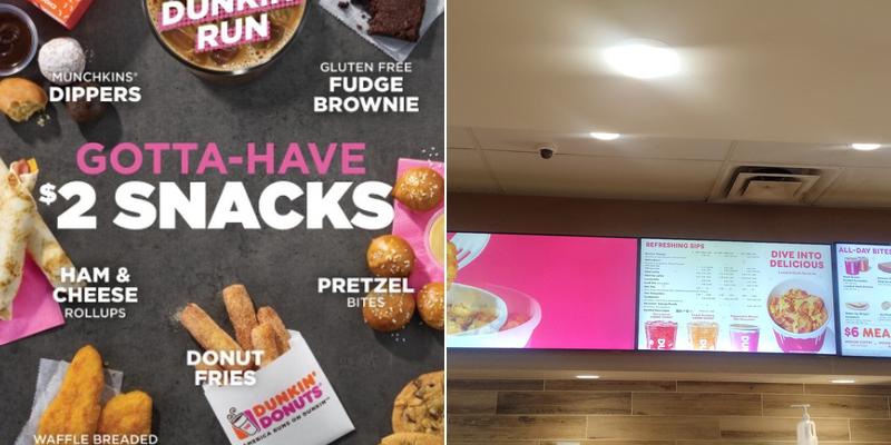 Dunkin' Menu