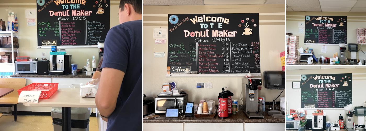 Donut Maker Menu