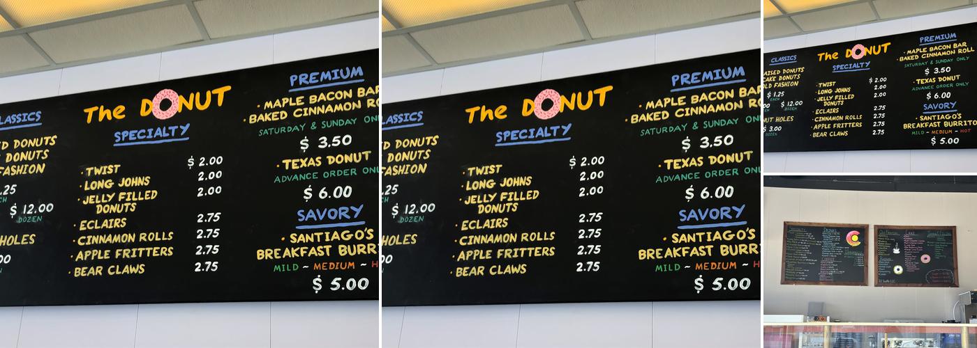 The Donut Menu