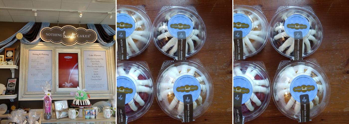 Nothing Bundt Cakes Menu